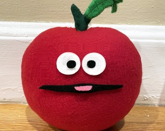 Réplica de peluche de manzana