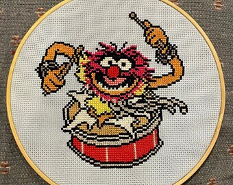 Animal Drums Cross-Stitch