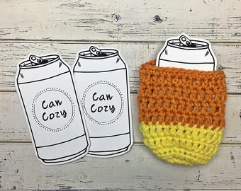 Instant Download Printable Can Cozy Display Template - Downloadable PDF - Craft Fair Display Market Display Crochet Cozy Can Holder Cozy