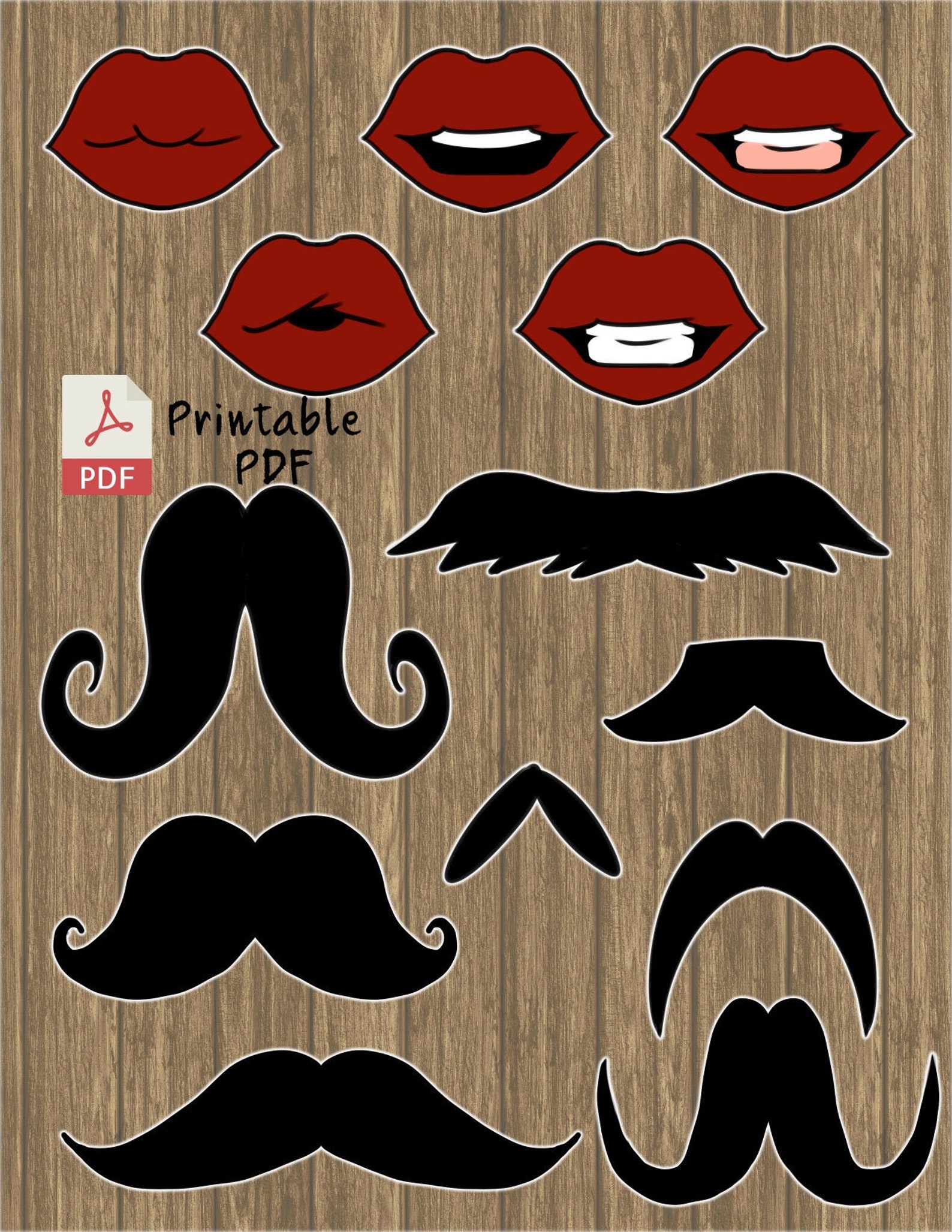 Free Printable Mouths For Photo Booth