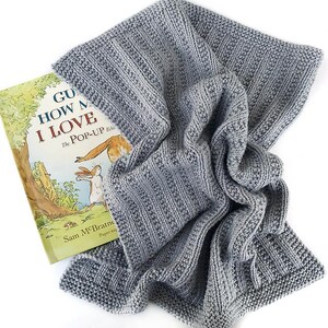 Brooklyn Rib Blanket Knitting Pattern PDF | Beginner Friendly | Worsted Weight | 5 Sizes | Instant Download