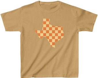 Kids Cotton Gameday Shirt, Orange Texas UT Football, Longhorns Burnt Orange Childrens play t-shirt. Multiple Colors
