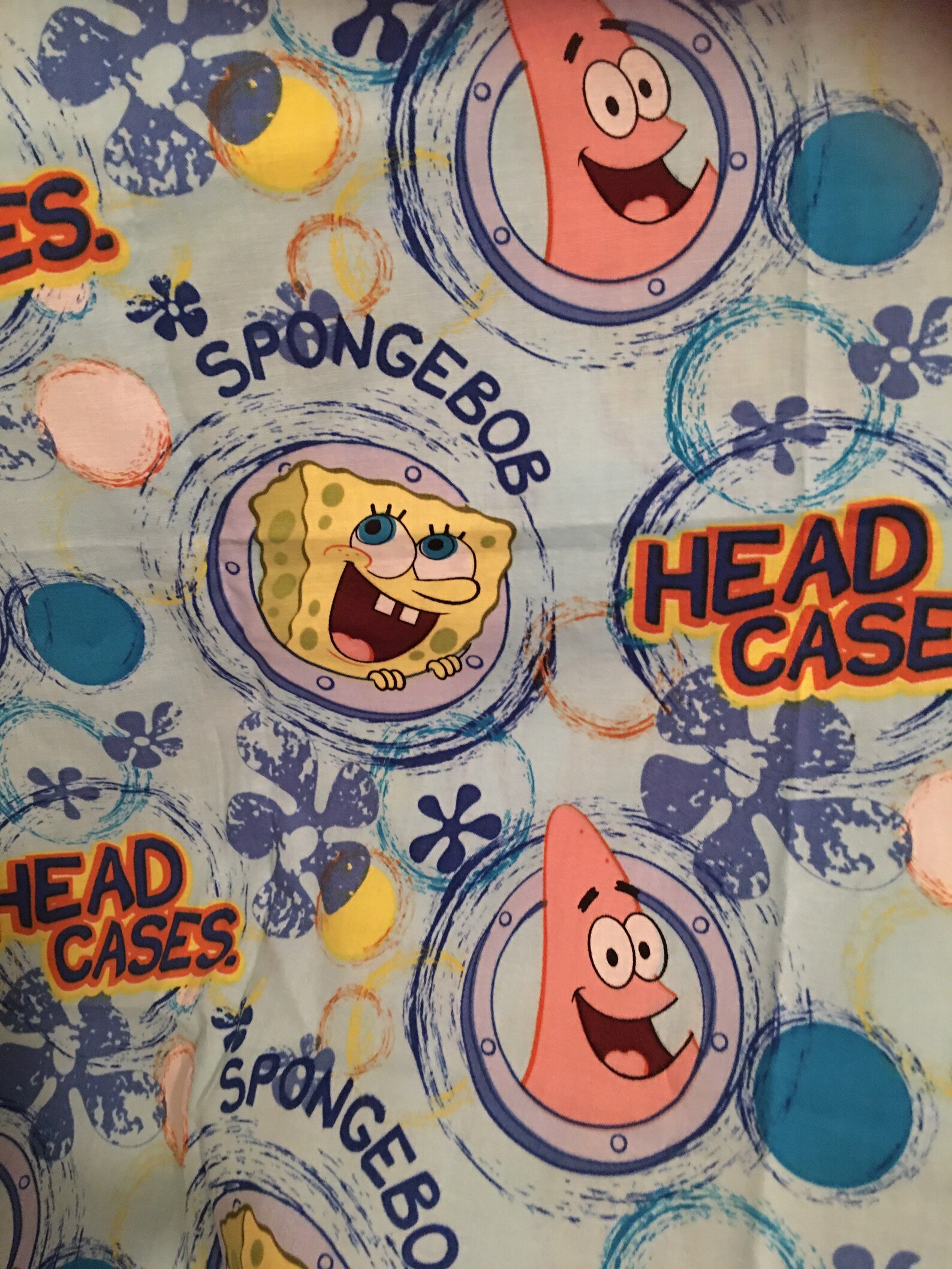 Handmade Spongebob and Patrick throw pillow receive free Etsy