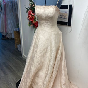 Jianna is a champagne strapless or small straps wedding dress/gown