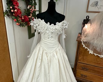 Francesca is a vintage wedding gown from 1990s