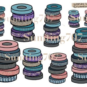 Washi Stacks Printable Collage page