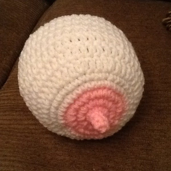 Crochet Newborn Breastfeeding Boob Beanie