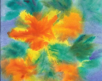 Spring Hibiscus - Watercolor Painting - Print
