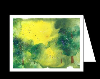 Morning Light - Watercolor - Greeting card