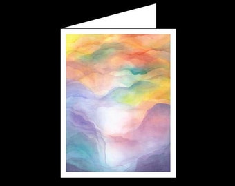 Mountains of Home - Veil Watercolor - Greeting Card