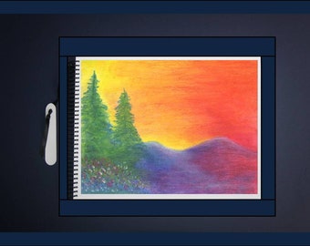 Featured image of post Simple Sunrise Drawing Oil Pastel : Oil pastels are made up of soft, oily compositions that make oil pastels great for blending.