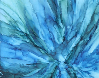 Canyon Light - Print-Instant Download - Alcohol Ink