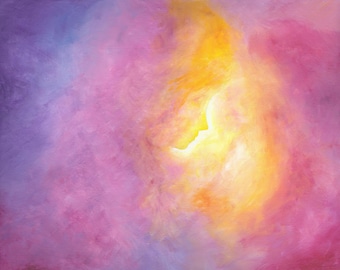 Sun Child - Print-Instant Download- Acrylic Painting