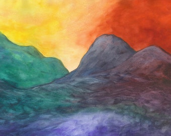 A New Day - Watercolor Painting - Print