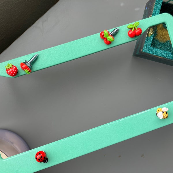 Cherries  |  Strawberries  |  Ladybug  | Bee  |  License Plate Frame Screw Set of 2 or 4  |  Jeep only  |  FRAME NOT INCLUDED