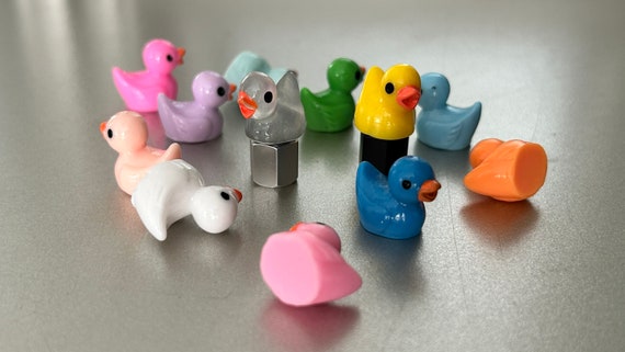 Tiny any color Duckies Tire valve cap set of 2, 4 or 5