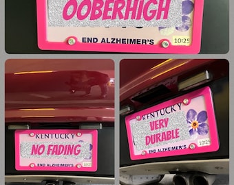 Passion Pink Extra Starker Ultraleichter Nummernschildrahmen