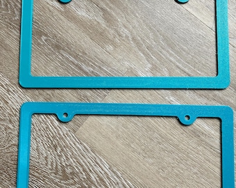 Toasty Teal Blau Grün Extra Starker Ultraleichter Nummernschildrahmen