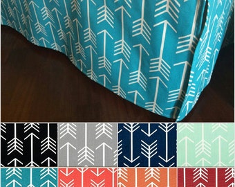 arrow crib skirt