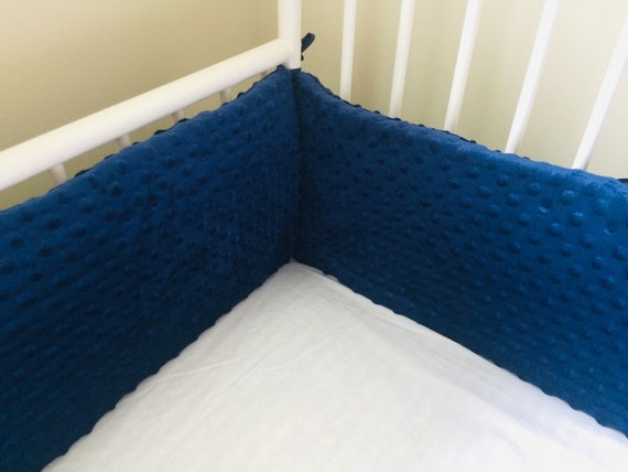 Any Color Minky Dot Crib Bumpers Baby Crib Bedding Etsy