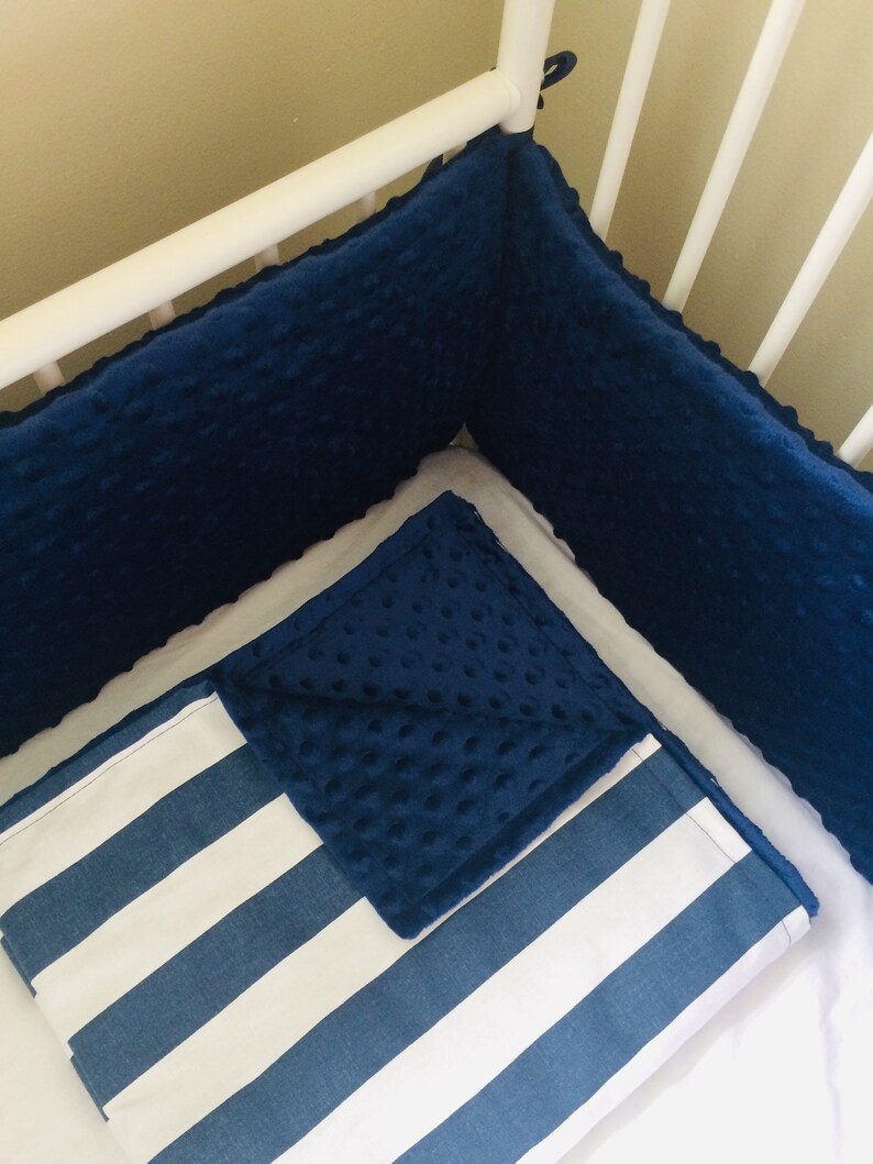 Any Color Minky Dot Crib Bumpers Baby Bedding
