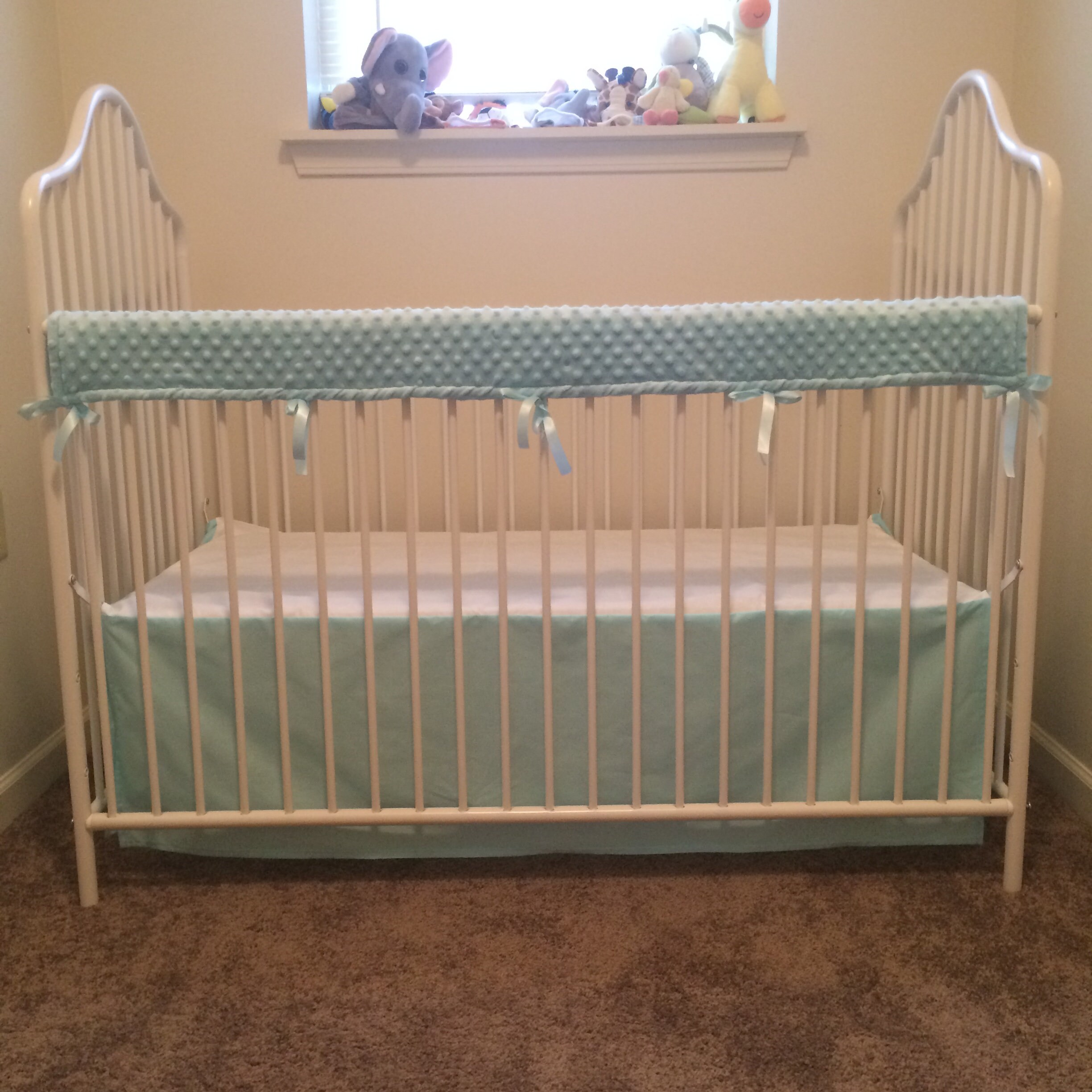 solid color crib bedding