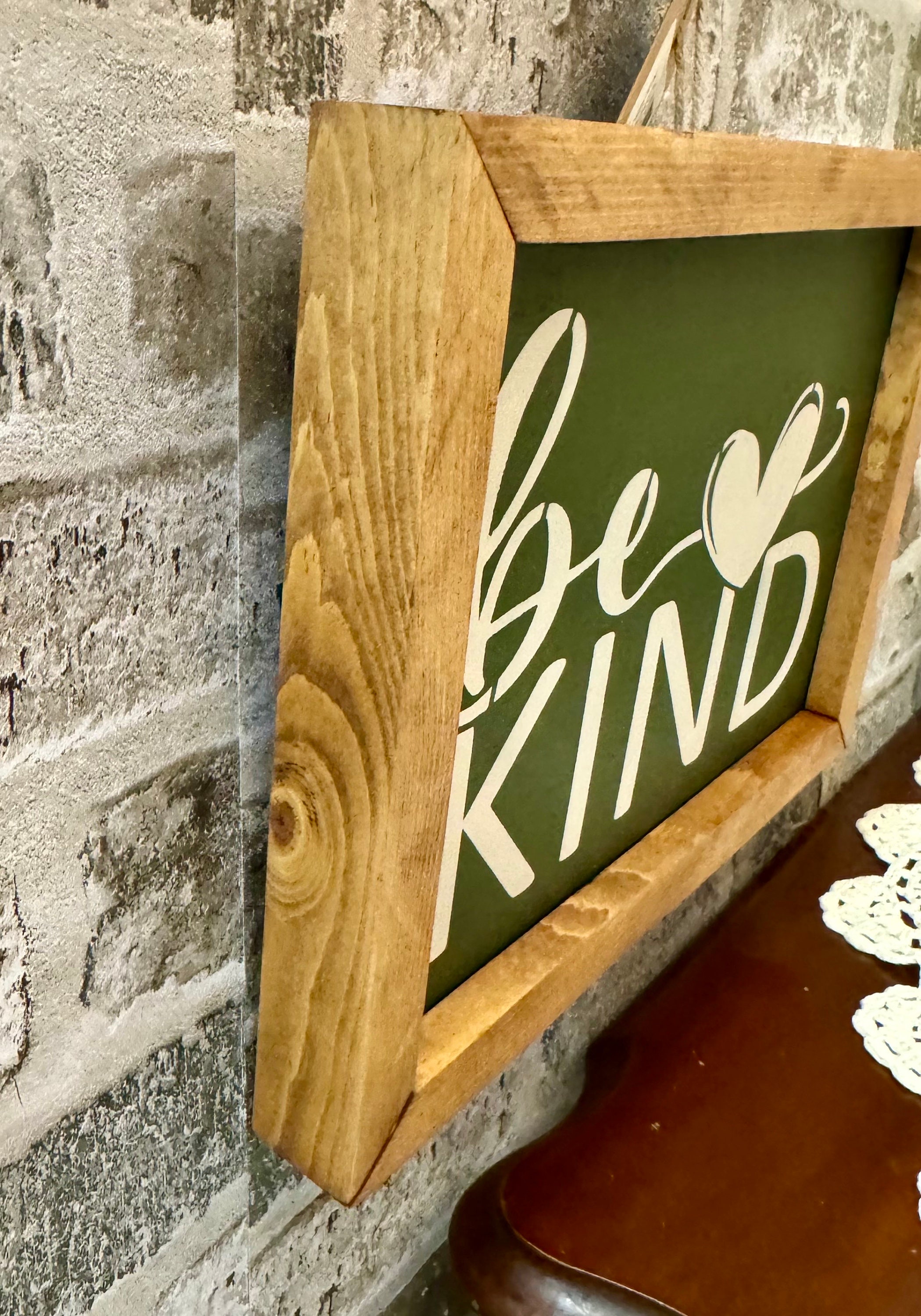 Be Kind Rustic Wood Sign for Home or Office - Etsy