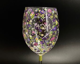 Mother's Day gift | Gift for mom | Hand painted wine glass | Mom | Mother's day gift from daughter | Mom birthday gift | Price per one glass