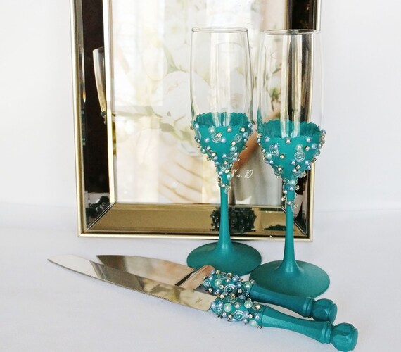 Teal wedding decor Clearance