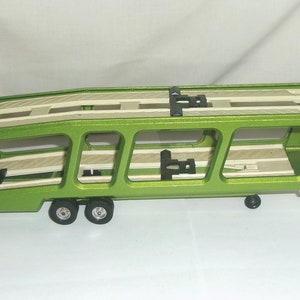 Diecast Metal Corgi Major Great Britain Green Toy Car Carrier Truck, Ford - Trailer Only 11.5 Inches