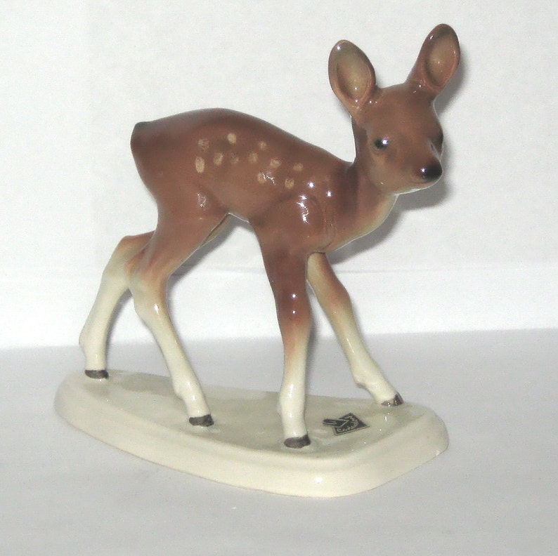 Deer Cortendorf W Germany 2817 White Tailed Deer Fawn Porcelain Ceramic