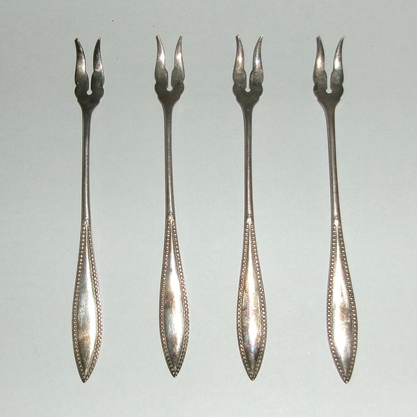 Wm A Rogers and Bros A1 Silverplate Cocktail Forks CROWN pattern Serving Utensils Silverware Tableware  Kitchen Dining