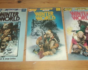 Eclipse CA 1988 Winter World 3 Piece Set Series Comic Book - NOT GRADED - Superheroes Movies