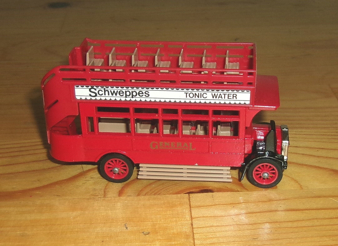 Matchbox Lesney Diecast England Models of Yesteryear Toy Car Y23 A.E.C. S Type Bus 1922 Double