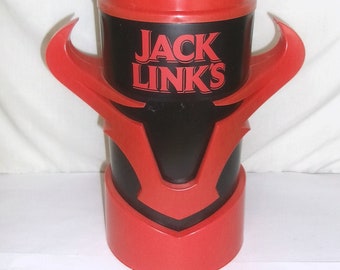 Jack Links Beef Jerky Black and Red Storage Serving Plastic Container Snacks - Promo Bar Barware Kitchen