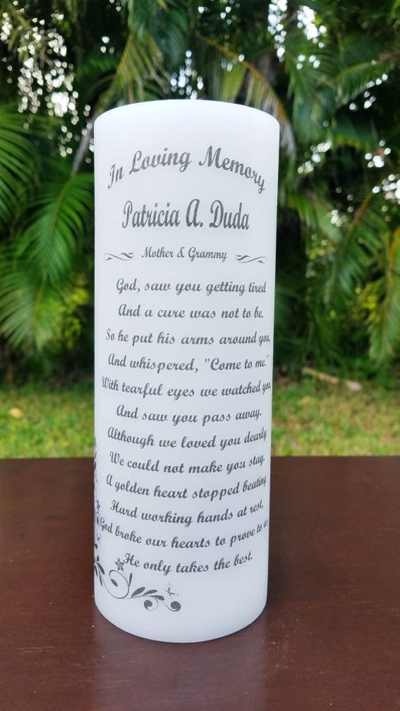 Memorial Candles Etsy