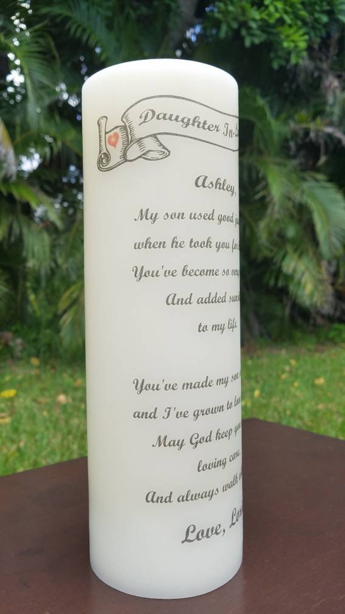 Daughter InLaw Candles Etsy