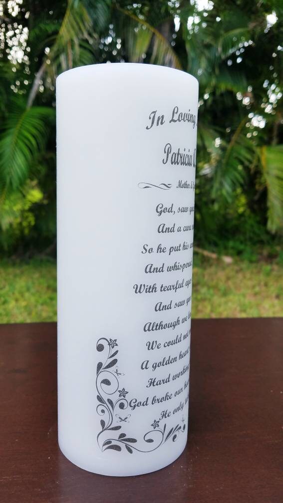 Memorial Candles Etsy