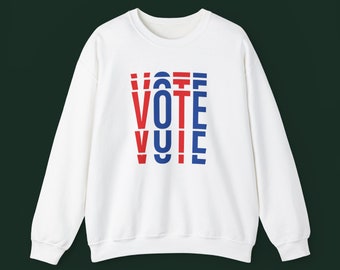 Revolutionize Your Vote: Modern Election Sweatshirt for Trendsetting Voters with the Vote Vote Vote Election crewneck, Political Activist