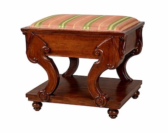 Classical Vintage Ottoman or Vanity Bench