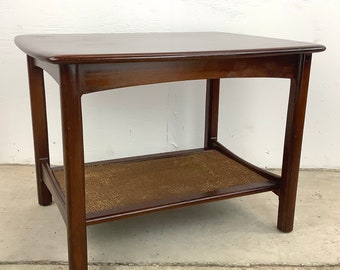 Vintage Modern Two Tier End Table or Lamp Table