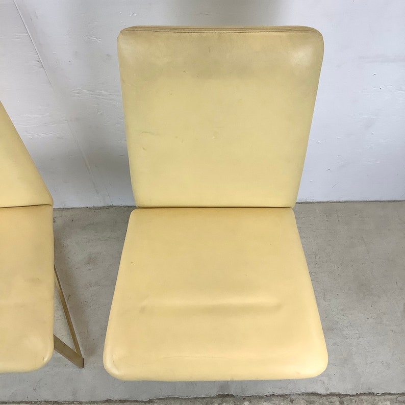 Pair Modern Highback Dining Chairs image 6