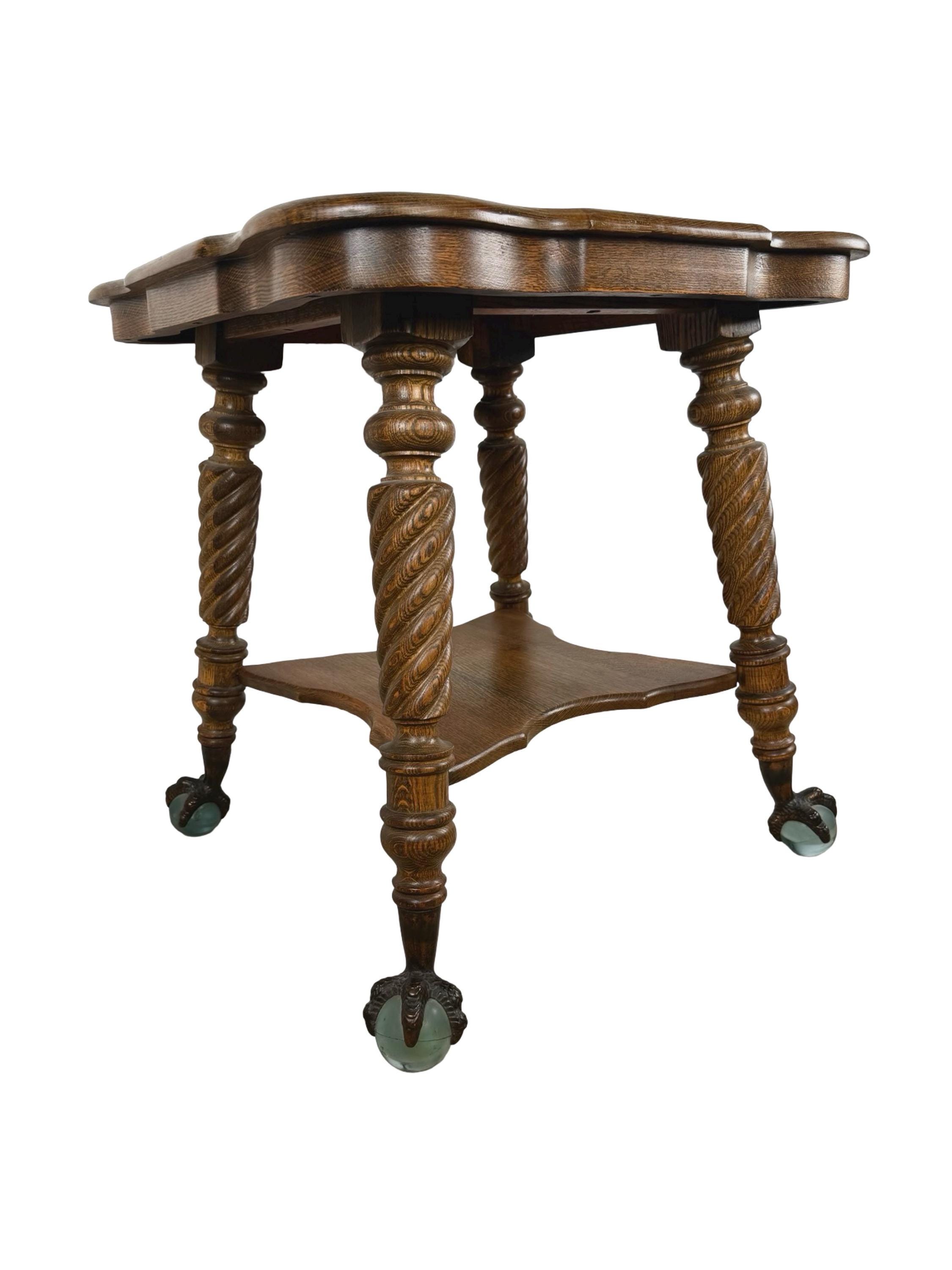 Side Table Antique Twist Legs - Etsy