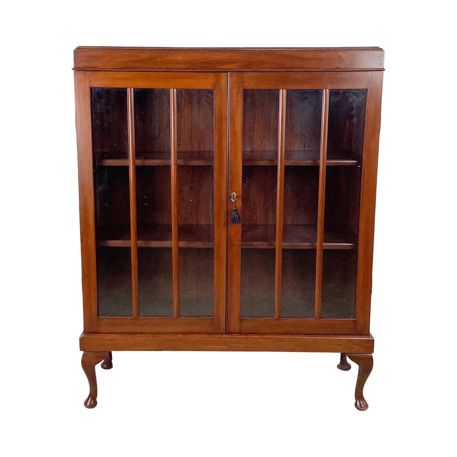 Glass Door Book Cabinets Vintage - Etsy