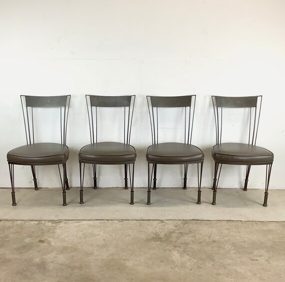 Vintage Modern Steel Dining Chairs by Shaver Howard- 4
