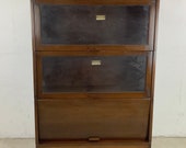 Vintage Three Tier Barrister Bookcase by Lundstrom
