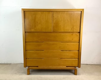 Edmond J Spence Highboy Dresser, Made in Sweden