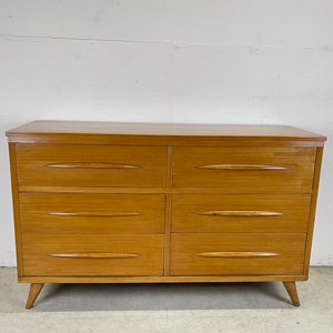 Mid-Century Modern Six Drawer Dresser