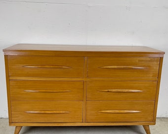 Mid-Century Modern Six Drawer Dresser