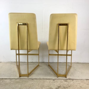 Pair Modern Highback Dining Chairs image 2